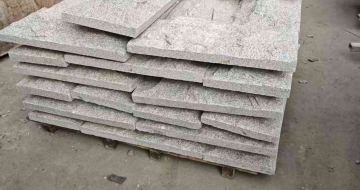 湖南芝麻白蘑菇石，自然面