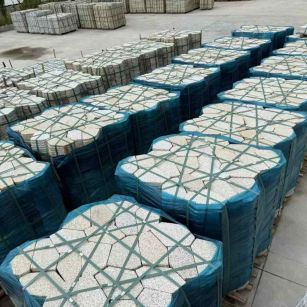 湖南黄金麻冰裂纹 碎拼