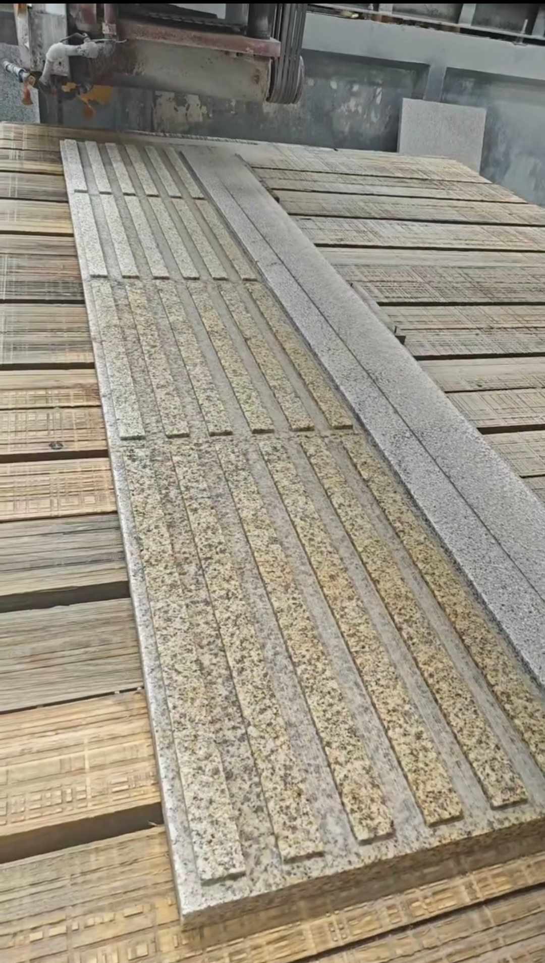 湖南黄金麻盲道石 盲条