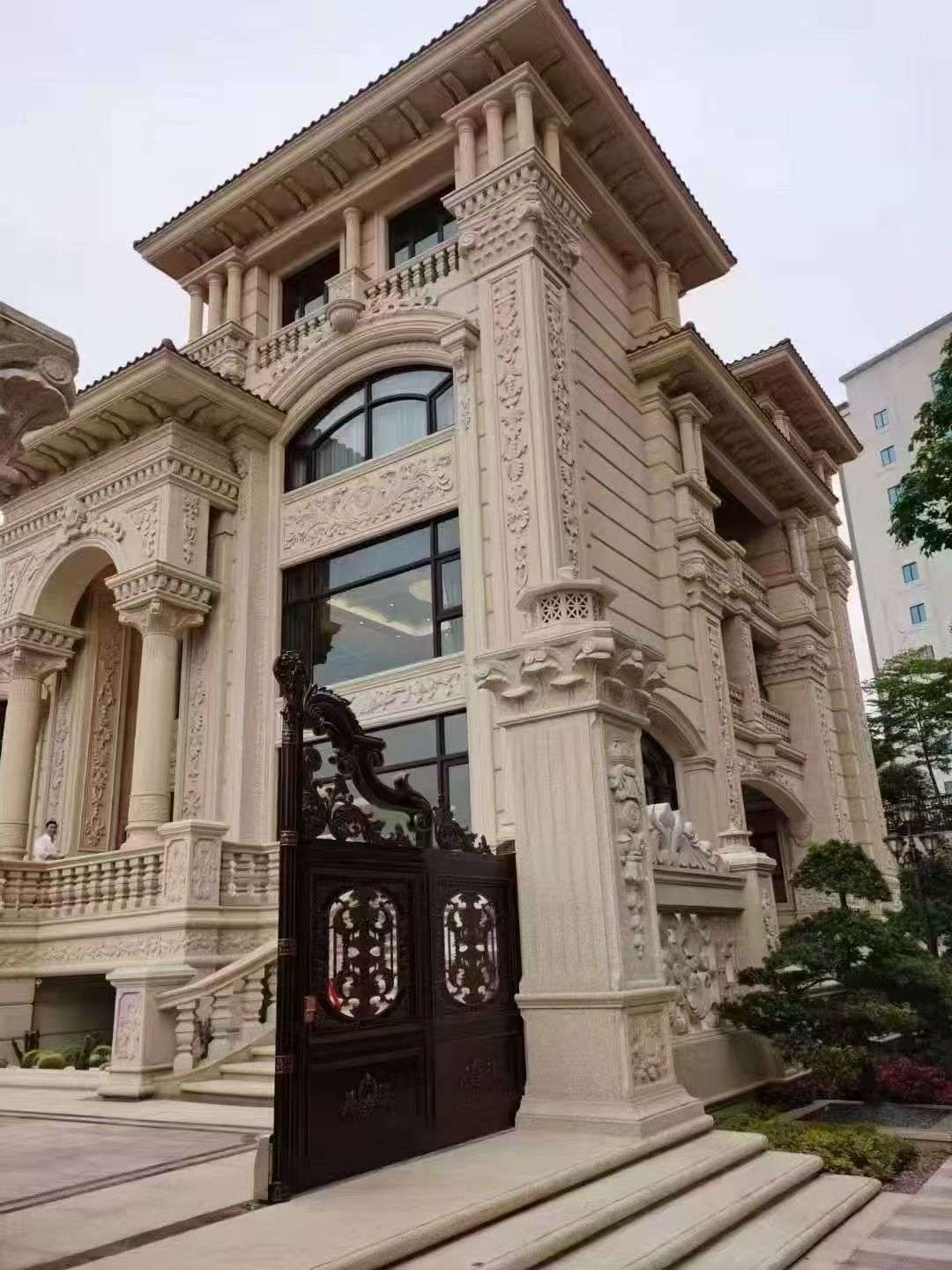 湖南黄金麻别墅外墙异形定制